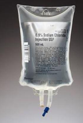 IV Saline 500mL bags (case)